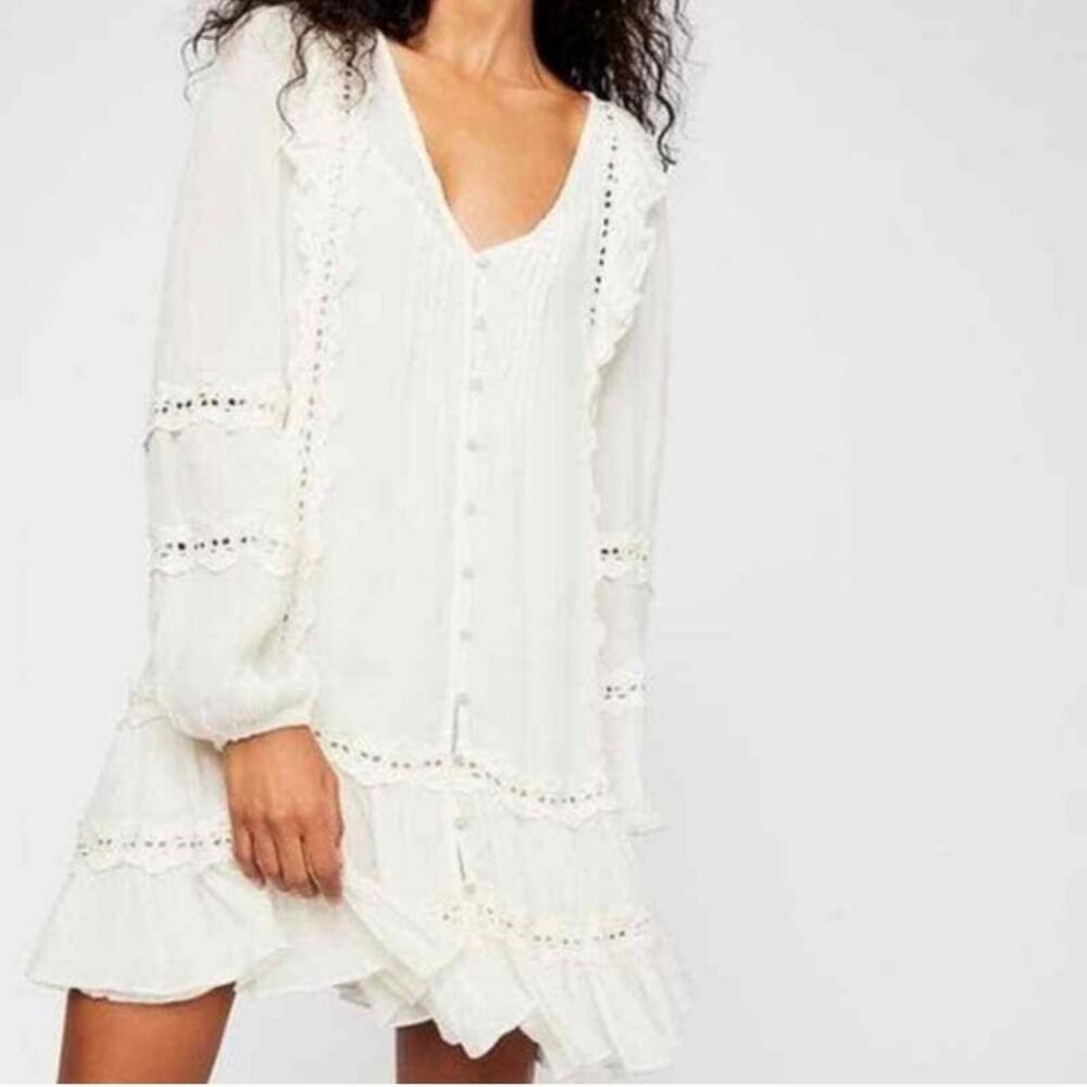 NWT Free People Snow Angel Lace Dress